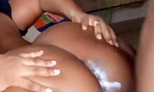 my shy stepsis virgin begs for first fuck squirting her latina ass full of cum interracial style