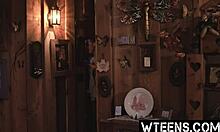 petite blonde college gf snatched shower deepthroat gagging freaky cock haunted bathroom