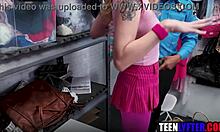 Slutty Teen Fucks Cop Doggystyle to Avoid Jail