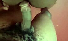 african beauty with big ass and tight shaved pussy bent over for monster cock quickie