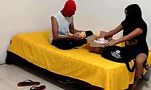 lonely canadian doll gets kinky neighbor's desperate lingerie pounding