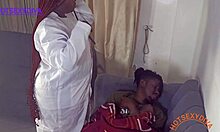 chubby ebony doctor demands rough doggystyle pounding outdoors hospital