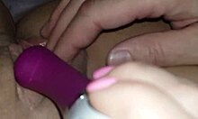 Fingering her wet pussy to orgasm