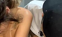 cousin couldn't resist primo's bulge and gave him her wet pussy