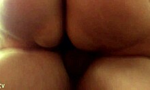 Fucking Friend's Wife Hardcore on Sofa in Cuckold Group with Old Hubby Watching!