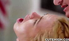 alina west throats deep then takes hardcore dick pounding