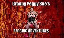 i'm granny peggy sue gilf pegging him missionary till we both orgasm hard