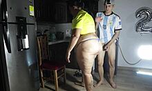 colombian slut rides argentine cock hard post match in squirting frenzy