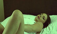 Petite Teen Beauty Fingers and Inserts Dildo into Shaved Bawdy Cleft