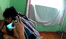 she blows him deep then brags about her milf work pals