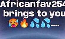 african beauty with big ass and tight shaved pussy bent over for monster cock quickie