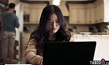 asian teen lulu chu, did you hear milf slimthick vic fucking your roommate seth gamble?