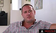 Naughty Nicole Aria betrays boyfriend riding best friend's monster cock doggystyle