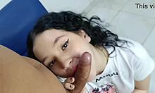 wanna see this sexy pale latina stepsis give a sloppy deep blowjob in russian porn??