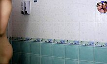 steamy shower scrub teases tight asian pussy for husband's return