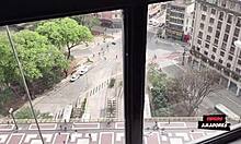 oh man i luv this interracial orgy with blonde latina milf and black whore double riding big cocks bent over!