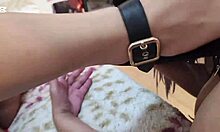 bbw big tits sub licks friend's feet gets spanked red ass full on privacy and sheer