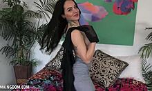 tattooed skinny slut brea fingers wet pussy solo horny show