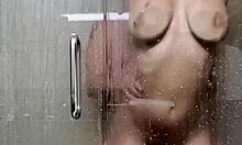 couple gets super dirty fucking n licking in hotel shower 💦😈