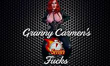 Granny darke rocks kisses suck my big tits while fucking dildo to hard orgasm