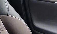 My dirty housewife wanks moaning orgasm in public car outdoor?