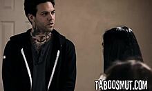 Stepbrother Pounds Two Sluts Then Stepsister In Threesome