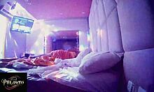 hidden cam spies hotel shower 12 minutes dressing naked