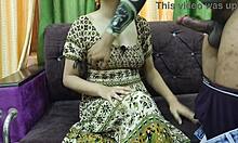 Indian shy bhabhi bent over fucked hard doggystyle by landlord for smoking and boyfriend invites