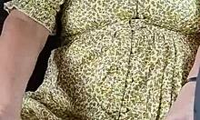 My dirty housewife wanks moaning orgasm in public car outdoor?