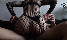 stepsister slutty rave outfit rides my monster cock cowgirl doggystyle cum on ass!