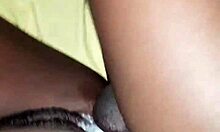 whoa monster cock pounds tight ebony pussy doggystyle creampie closeup