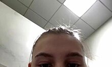 anal plug fingering in gym feels so good?