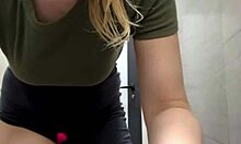 anal plug fingering in gym feels so good?