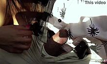 old stranger picks up latina bitch fucks raw in car then blasts facial cumshot