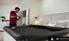 naughty nuru massage babe deepthroats rides boyfriend cowgirl