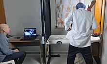 Corno Takes Wife to Clandestine Gynecologist for Ripped Clothes Fucking Huge Cock Humiliation and Cuckold Orgasm