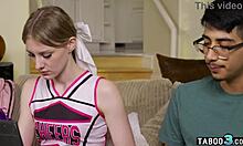 teen cheerleader melody marks loses virginity shy guys dark cock