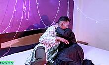 Indian hijab bride enjoys first suhag rat with romantic talking bent over doggystyle pussy fucking