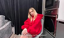 SEXY DELIVERY GIRL NO PANTIES FLASHES TITS SUCKS COCK FUCKS PUSSY