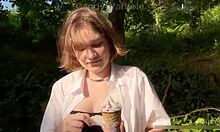 wanna feed young nympho ice cream then my dick outside?