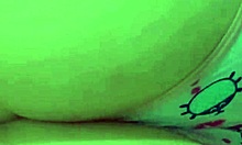 naughty student grinds huge dildo on soaked panties till she squirts