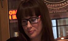 Glasses teen rabbit toys her tight cunt to rough orgasm