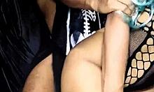 at halloween's wild costume bash she lured home the hungriest monster cock around