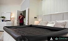 naughty nuru massage babe deepthroats rides boyfriend cowgirl