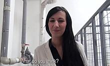 euro pickup couple fucks pov after public nude adventure