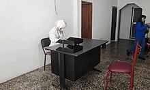 doctor, wanna watch your secretary ride my cock sensually on this desk?