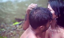 Hey babe ever seen real Indian lovers go wild outdoors like this?
