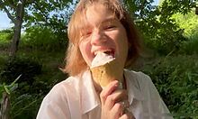 wanna feed young nympho ice cream then my dick outside?