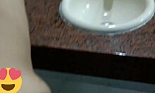 quick uni bathroom creampie fuck