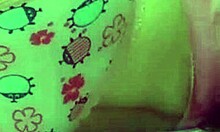 naughty student grinds huge dildo on soaked panties till she squirts